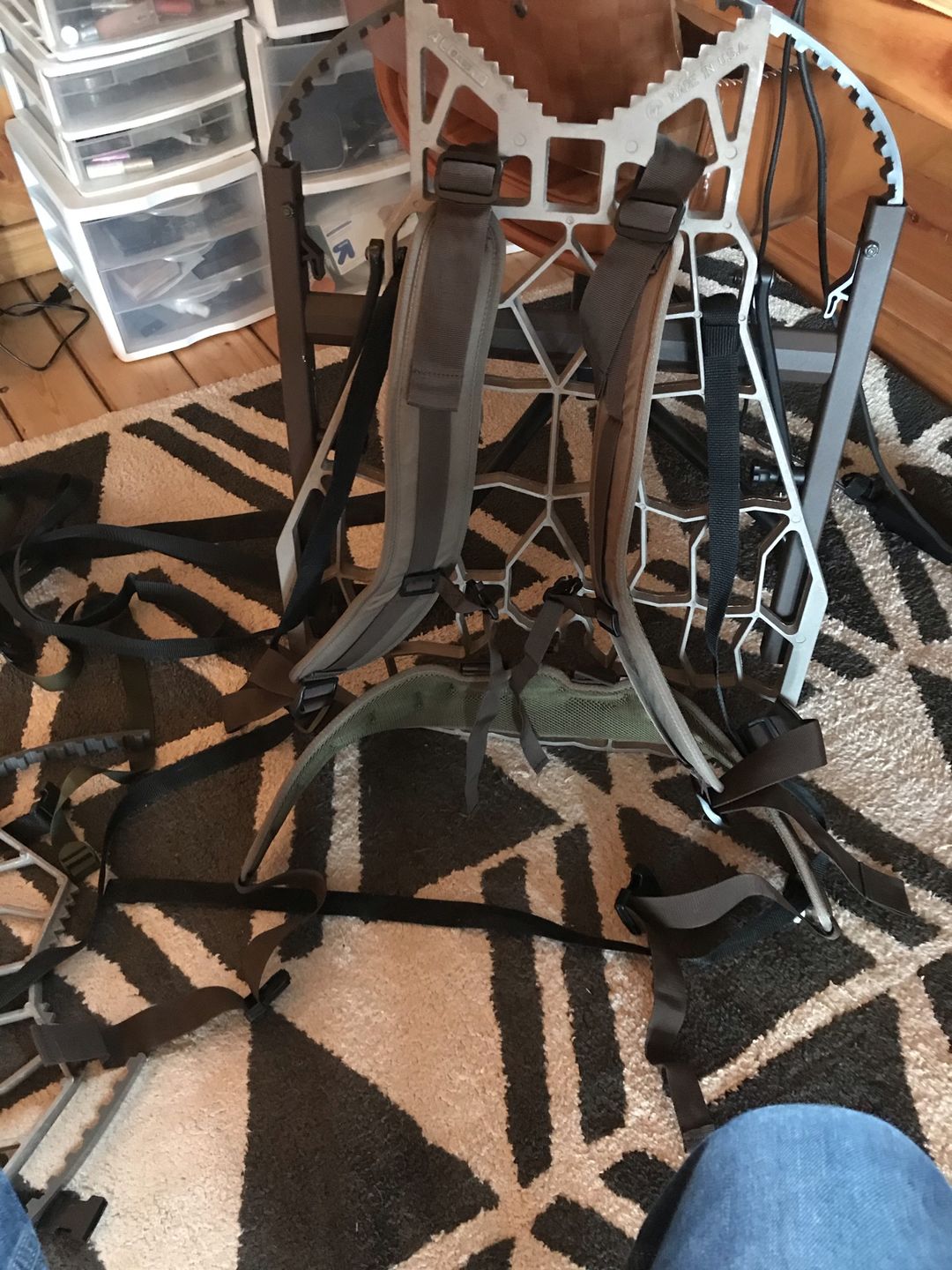 Customer photo review of Backpack Straps and Waist Support System