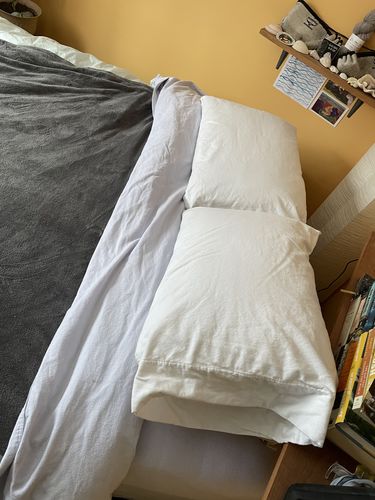 Customer photo review of Renewed Cloud Brushed Organic Flannel Pillowcase 2 Piece Set, Standard/Queen