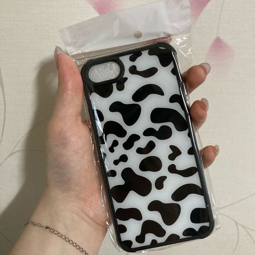Customer photo review of Print Pattern Cow iPhone Case