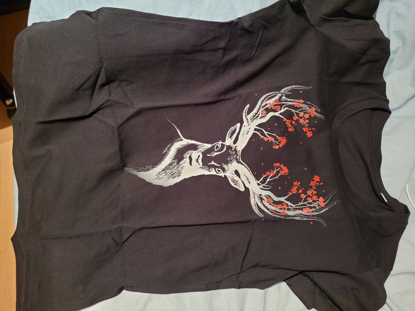 Customer photo review of HIRSCH BLÜTEN - Bio Damen Shirt