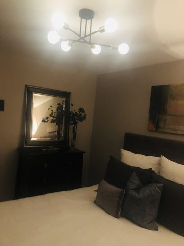 Customer photo review of 6-Light Sputnik Sphere Semi Ceiling Light