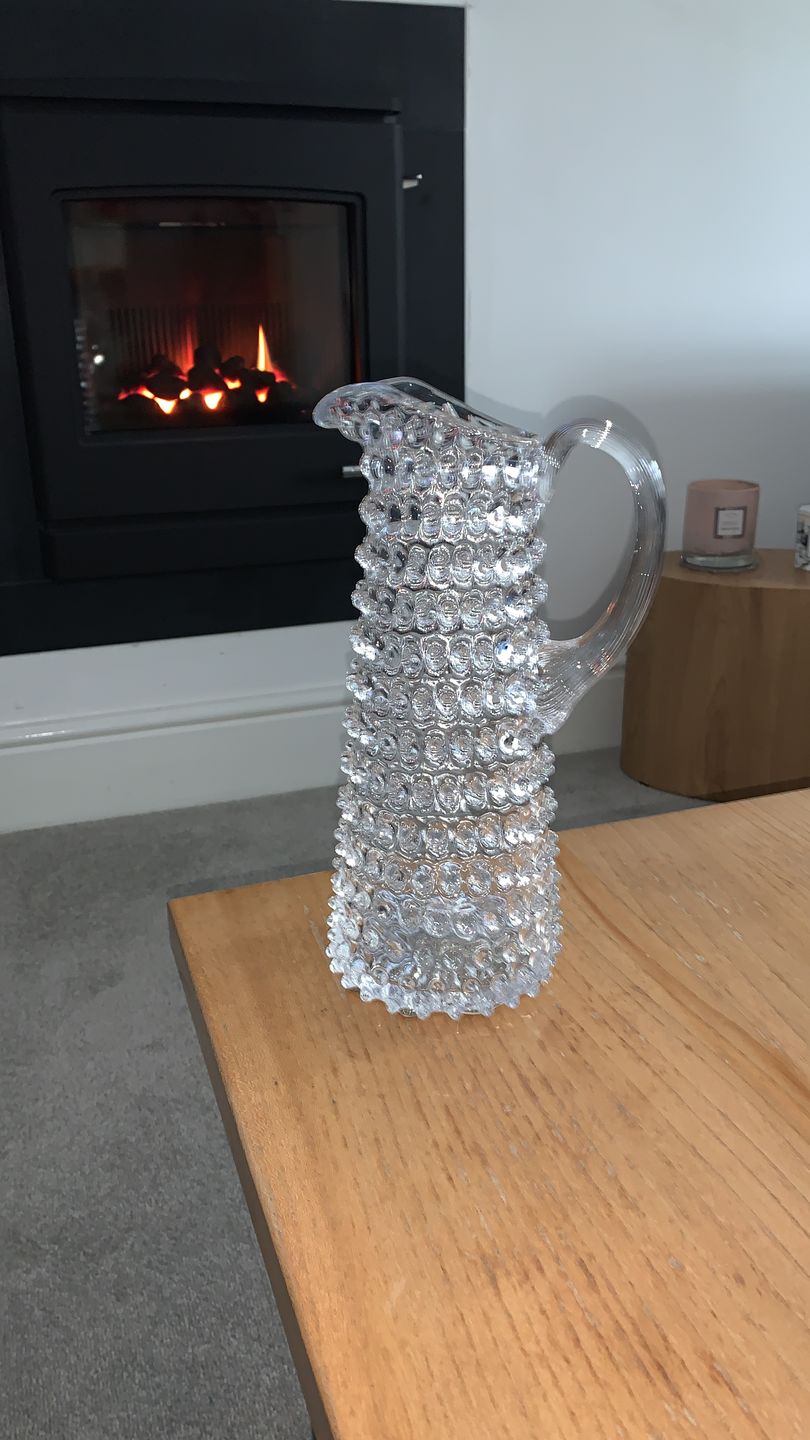 Customer photo review of Crystal Hobnail Jug Tall