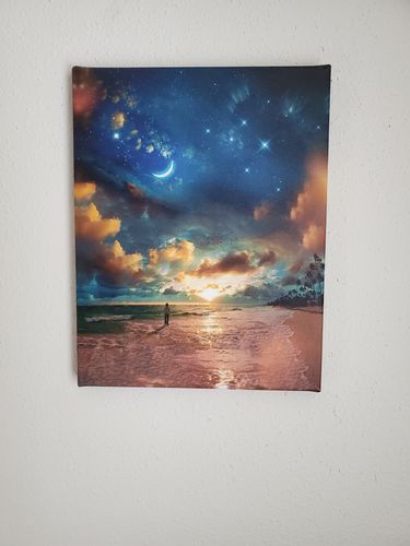 Customer photo review of Beach by Starlight Canvas Set