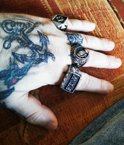 Customer photo review of PRAYER HANDS RING