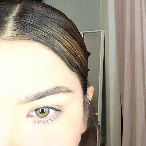Customer photo review of Icoloured® Saltlake Brown Colored Contact Lenses