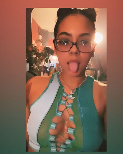 Customer photo review of Sleeveless sheer lace up crop top