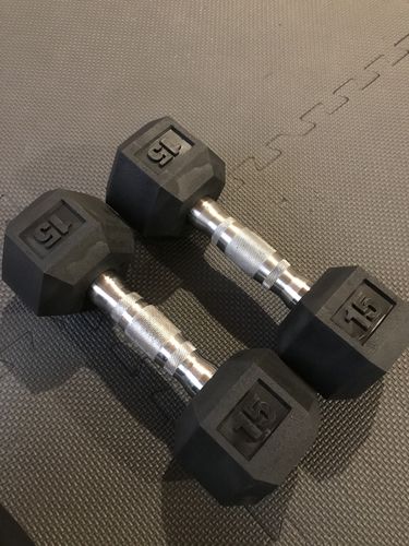 Customer photo review of Hex Head Dumbbell (singles)