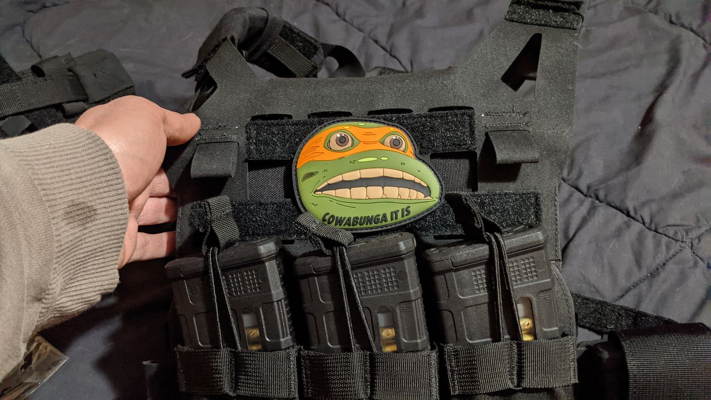 Customer photo review of Cowabunga Morale Patch