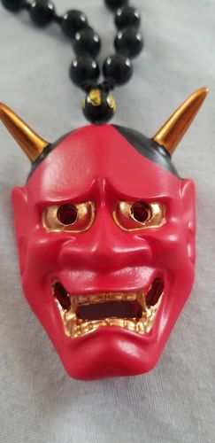 Kevin K. review of Red Hannya Mask Pendant Necklace image 1 out of 1