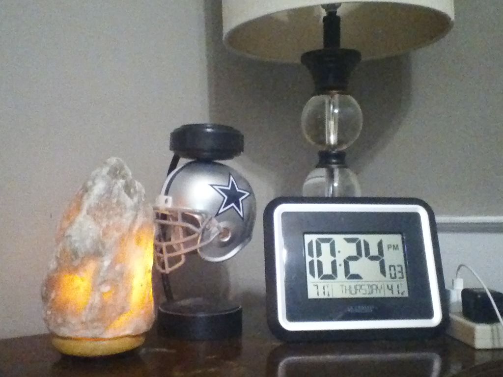 Customer photo review of Rare Gray Himalayan Salt Lamp