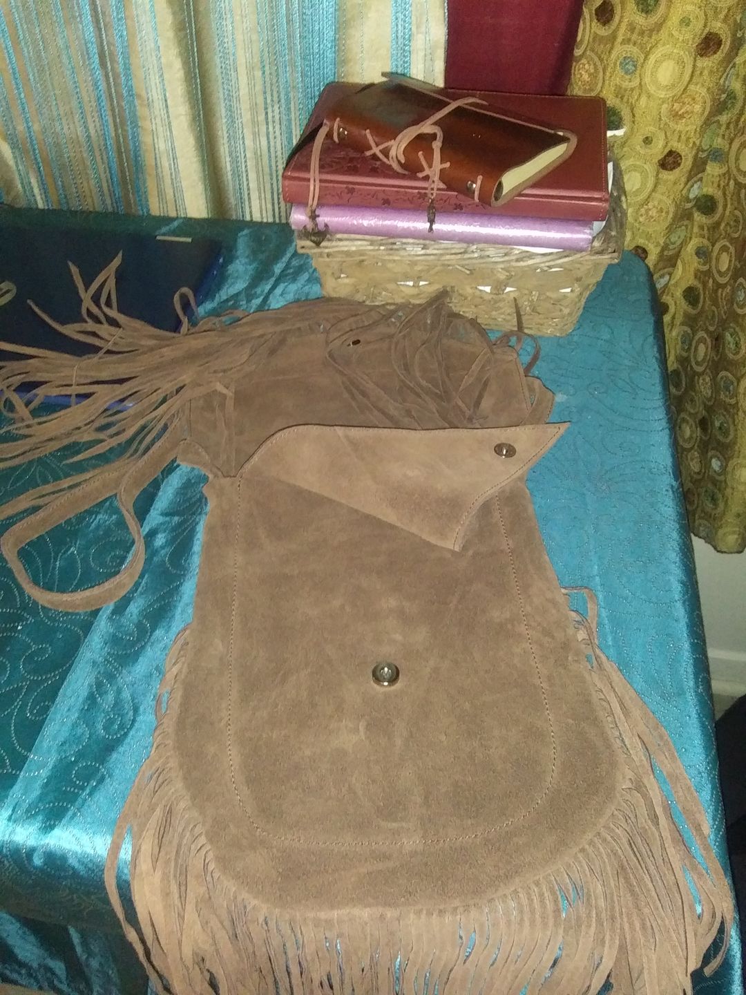 Customer photo review of Fringe Leather Shoulder Bag