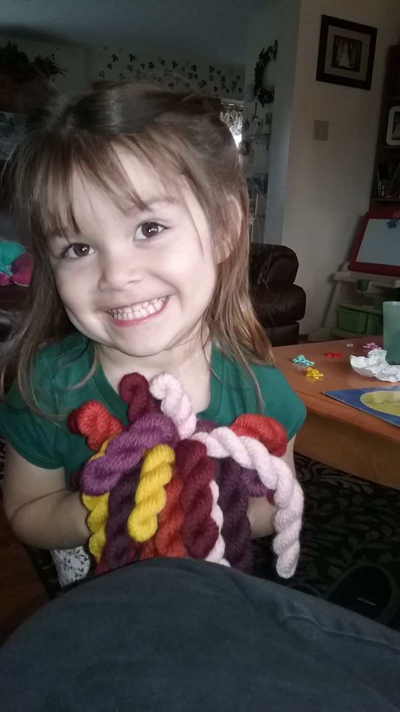 Customer photo review of Blue Sky Fibers Woolstok Bundle Kit