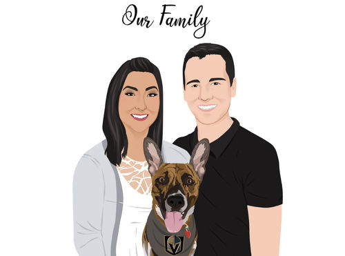 Customer photo review of Custom Framed Family Portrait