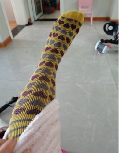 Customer photo review of Witty Socks Heart Fans