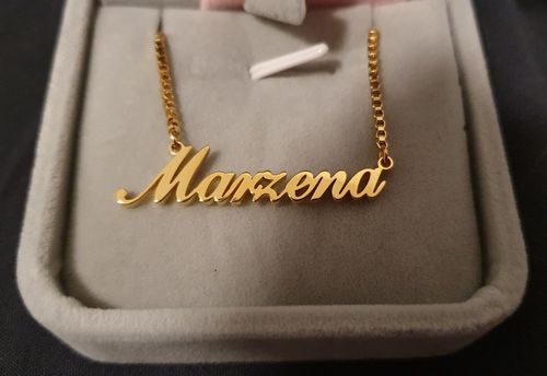 Customer photo review of Custom Basic Name Necklace