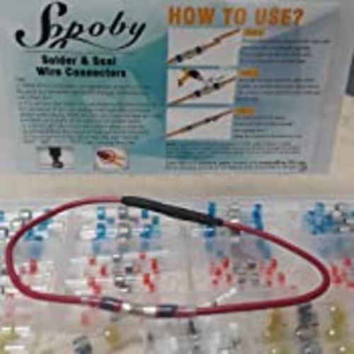Customer photo review of PETEK™ Premium Waterproof Solder Wire Connectors Kit.