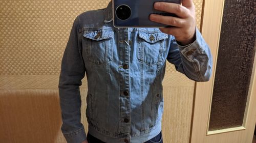 Customer photo review of Mens Cotton Denim Jackets
