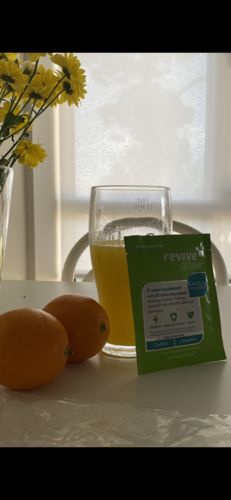 Customer photo review of Revive Active - Orange & Mango Flavour