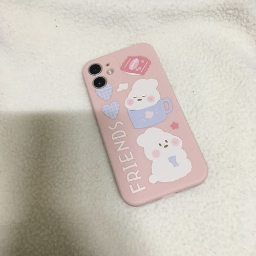 Customer photo review of Bunny Friends iPhone Case