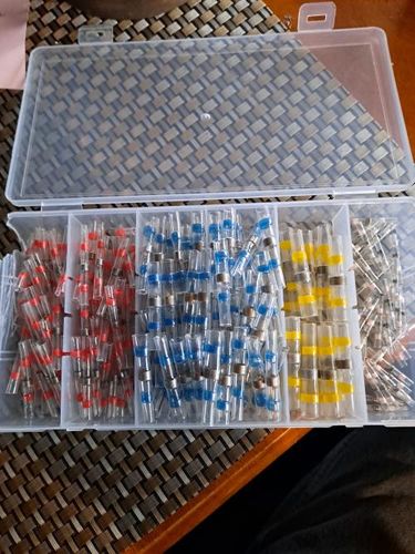 Customer photo review of PETEK™ Premium Waterproof Solder Wire Connectors Kit.