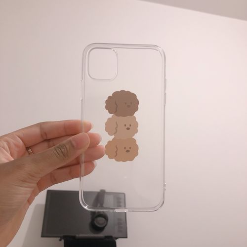 Customer photo review of Simple Puppy Poodle Dog iPhone Case