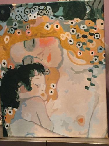 Customer photo review of Gustav Klimt 'Madre y el niño'
