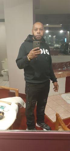 Customer photo review of Ripped Rhinestone Stripe Denim Black - Black (ZCM4228C)