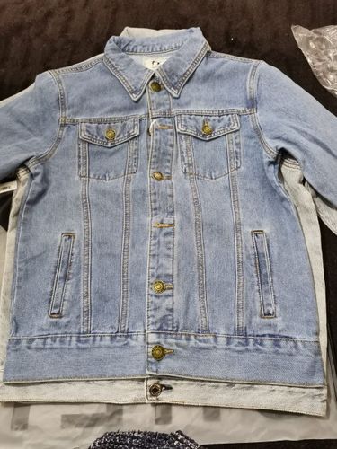Customer photo review of Mens Cotton Denim Jackets
