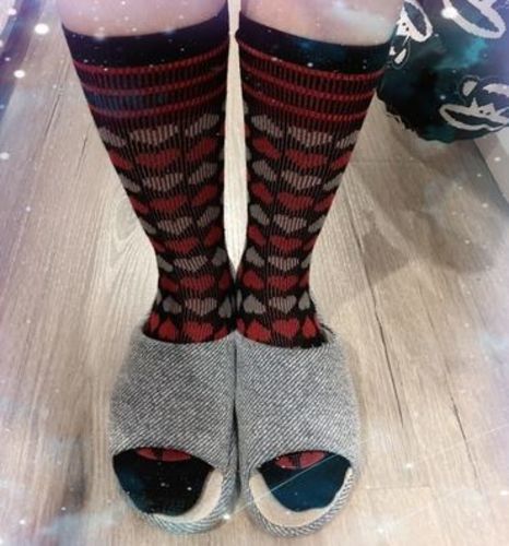 Customer photo review of Witty Socks Heart Fans