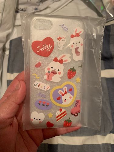 Customer photo review of Strawberry Bunny iPhone Case
