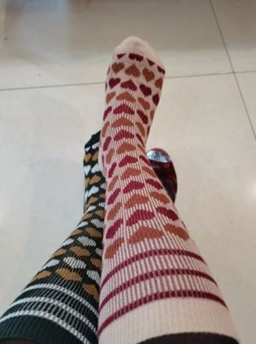 Customer photo review of Witty Socks Heart Fans