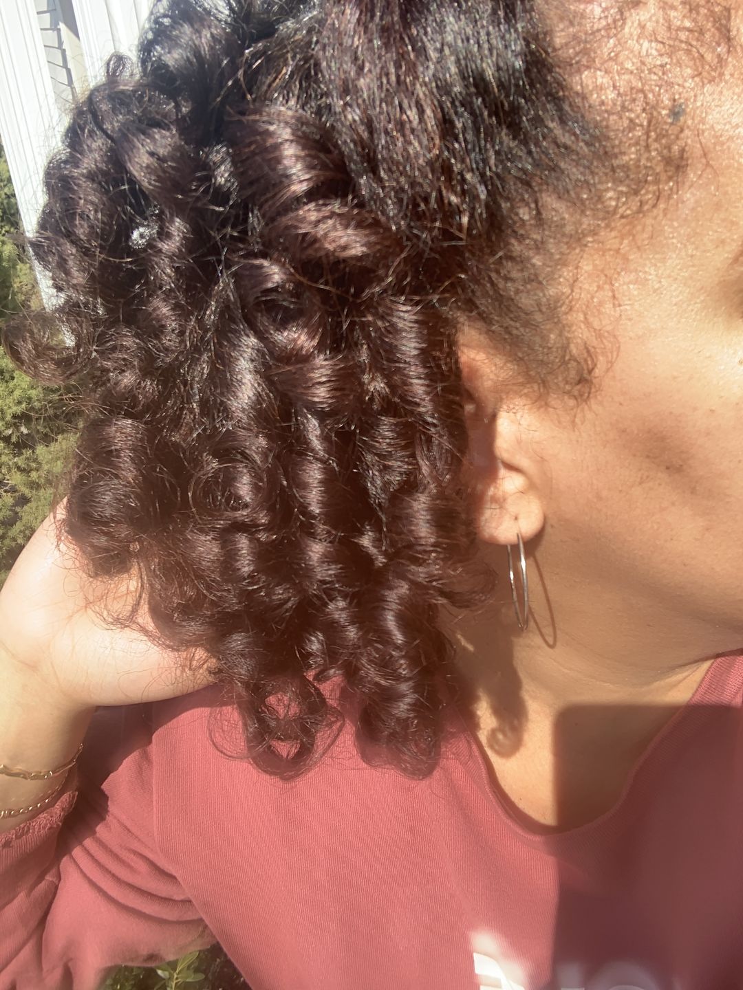 Customer photo review of POLISHED Hair & Scalp Oil