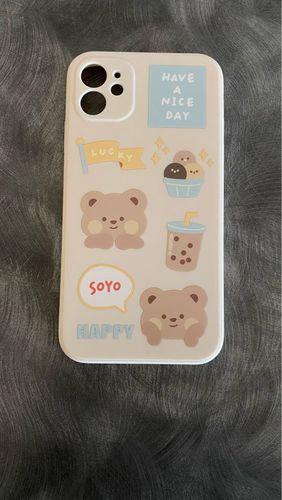 Customer photo review of Bubble Tea Bear iPhone Case