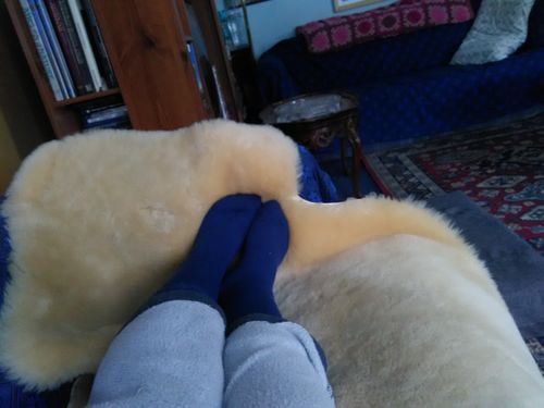 Customer photo review of J.B. Field's Icelandic "30 Below Classic" Merino Wool Thermal Sock