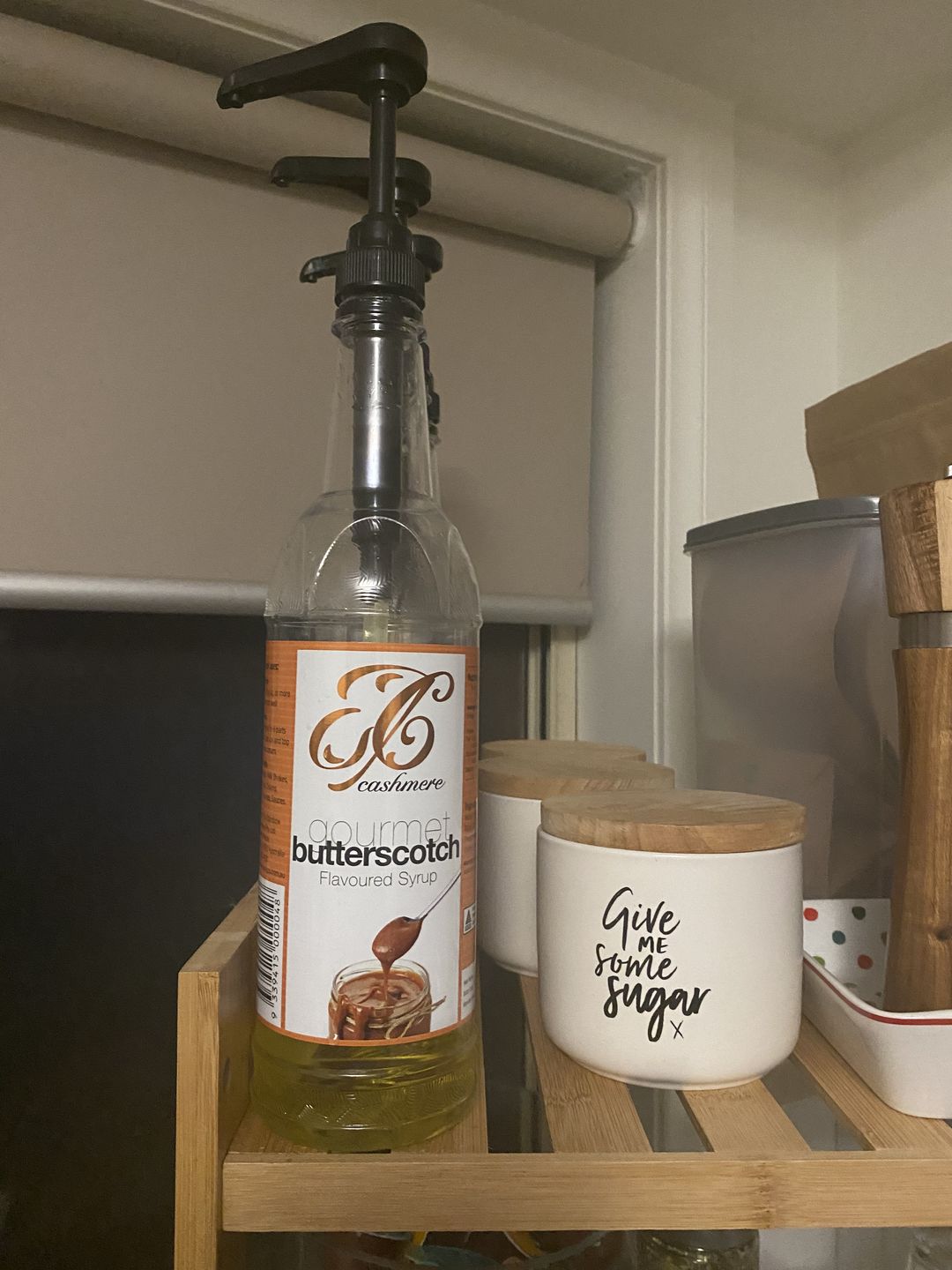 Customer photo review of Butterscotch Coffee Syrup