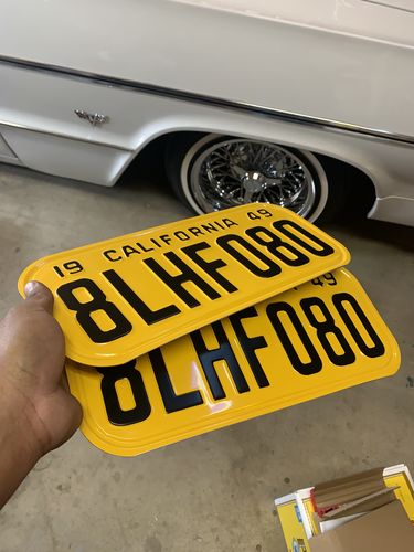 Customer photo review of 1949 CALIFORNIA LICENSE PLATE 6"x14" (351.5mm x 156.5mm)