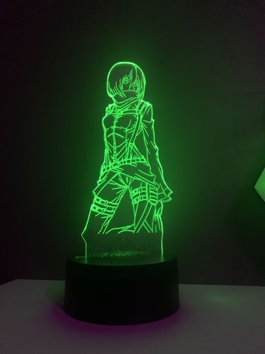Customer photo review of Attack on Titan - Mikasa LED Lamp