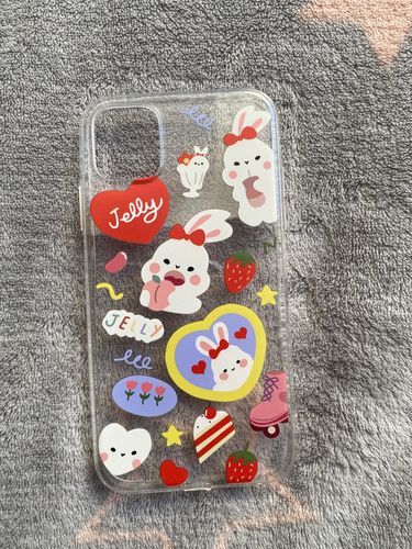Customer photo review of Strawberry Bunny iPhone Case