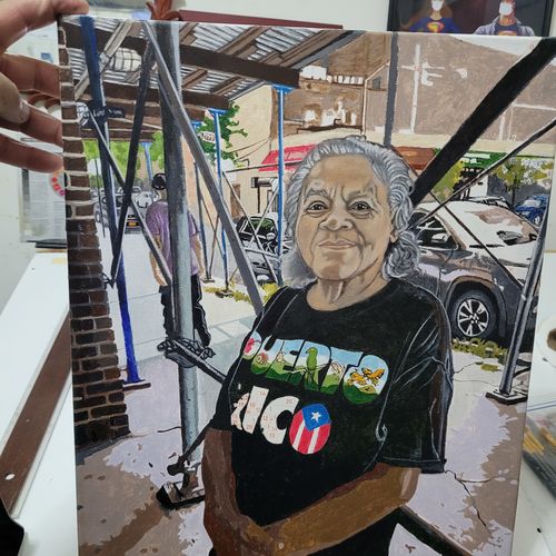 Customer photo review of Custom Paint By Numbers Kit - Upload Your Photo - Brush Set Included