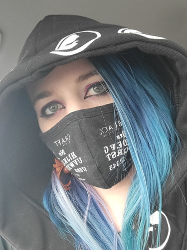 Customer photo review of Goth Lunar Hoodie