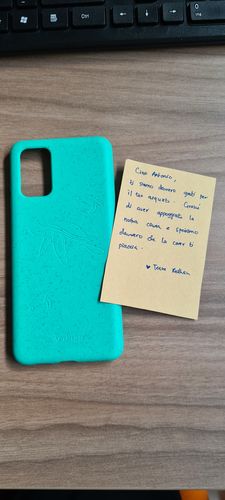 Customer photo review of Eco Friendly Galaxy S20+ Phone Case - Turtle in Turquoise