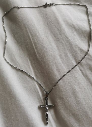 Customer photo review of Crucifix (Silver)