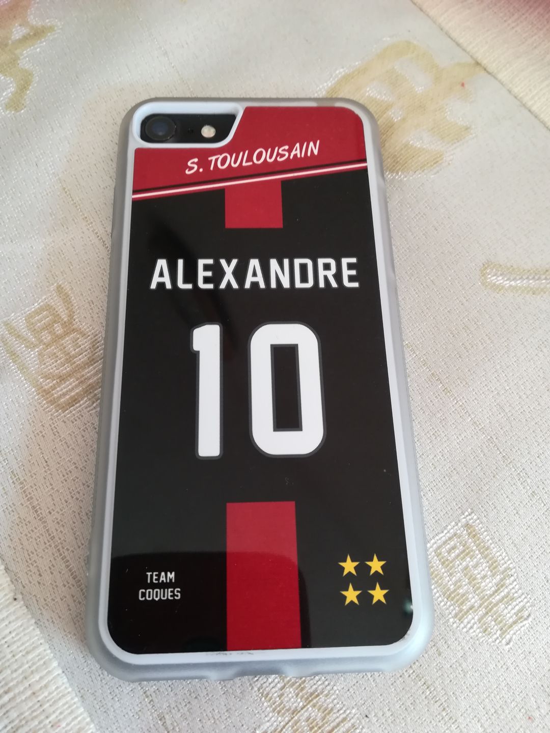 Customer photo review of Coque rugby TOULOUSE S TOULOUSAIN - flocage 100% personnalisable - iPhone smartphone