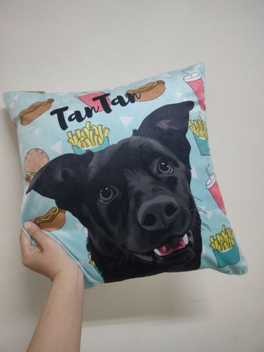 Customer photo review of 【客製】手繪寵物 胖胖抱枕 Custom Pet Portrait Pillow