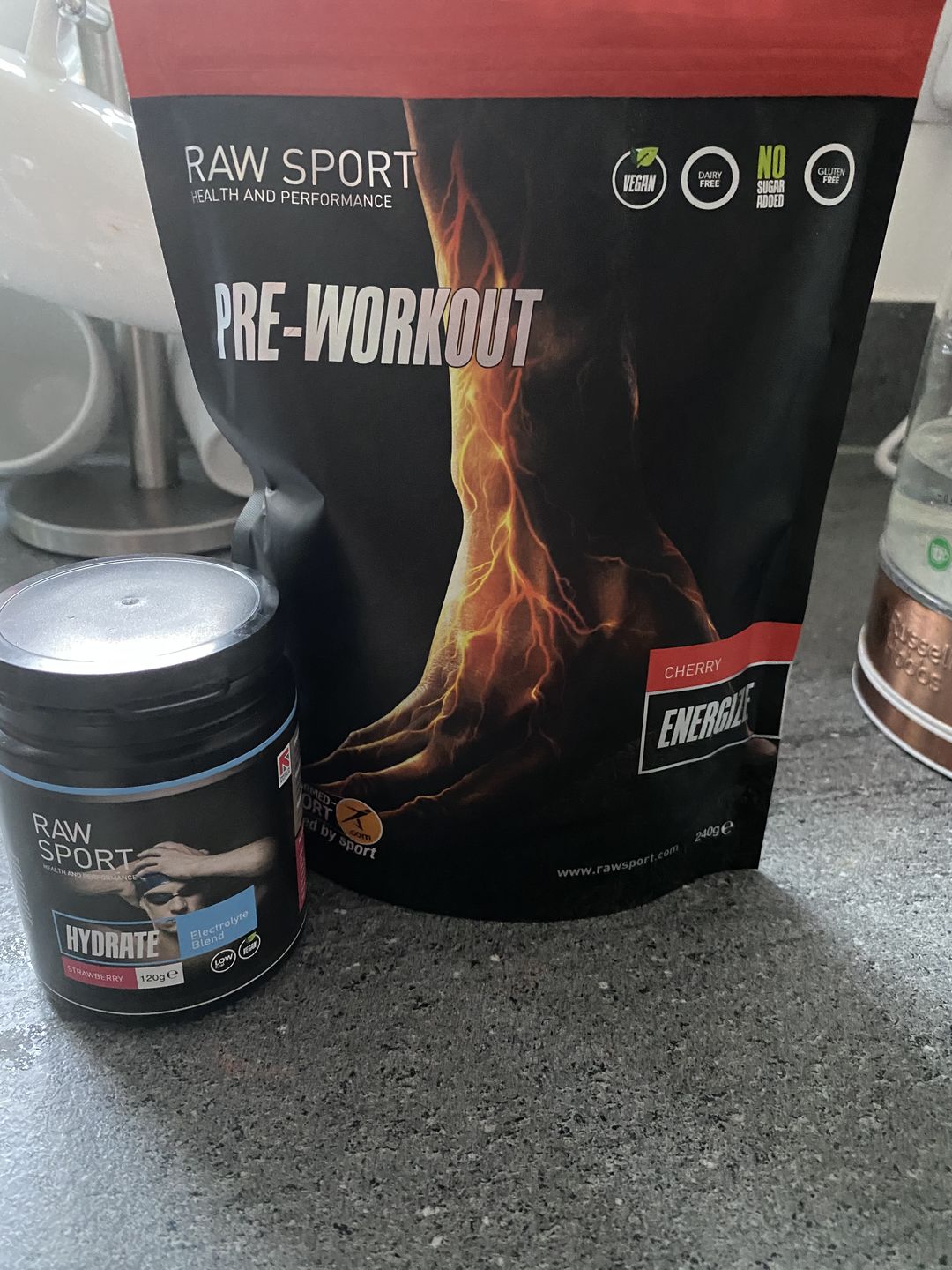 Customer photo review of Pre Workout Energize Cherry 240g