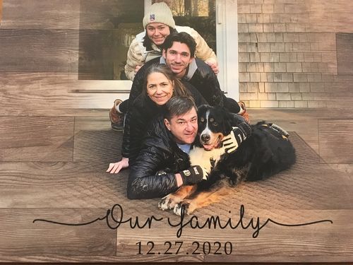 Customer photo review of Colored Pet Memorial Sign
