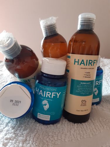 Customer photo review of Combo Hairfy - Vitaminas + Shampoo - x3