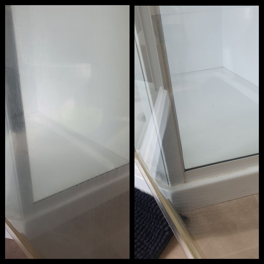 Customer photo review of Shower Cleaning & Protection Kit