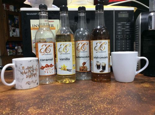Customer photo review of Butterscotch Coffee Syrup