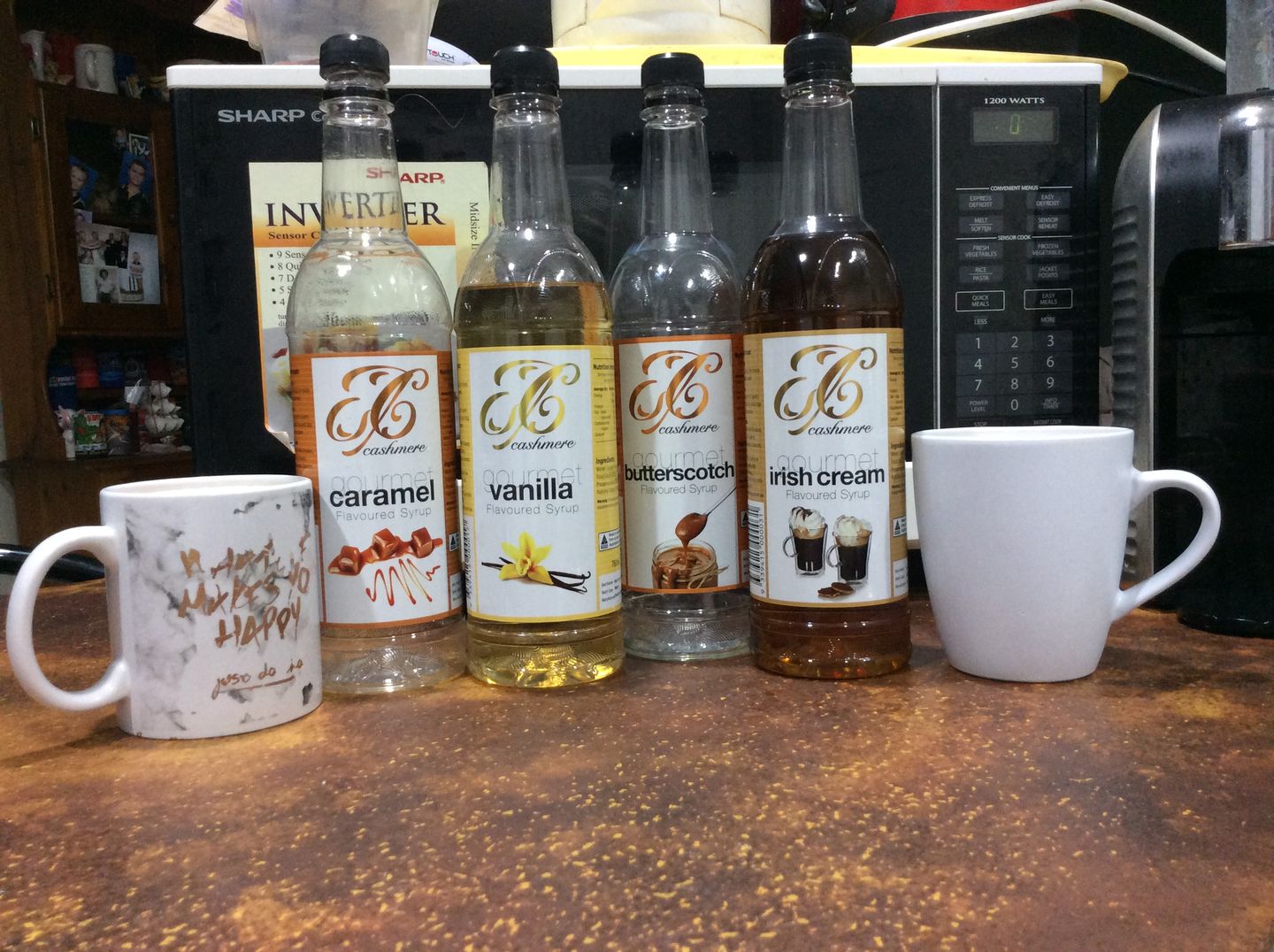 Customer photo review of Butterscotch Coffee Syrup